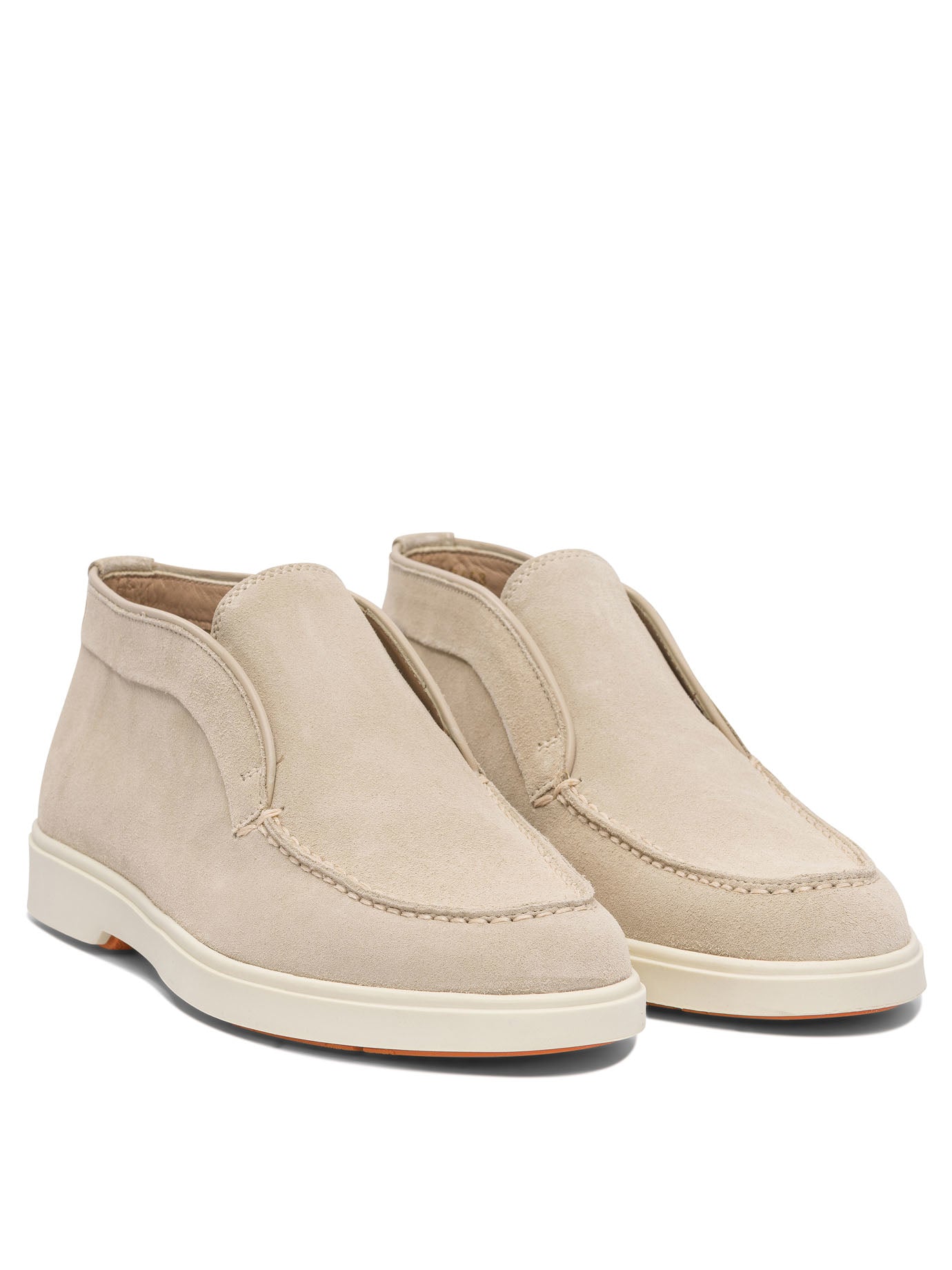 SANTONI Suede Slip-On Loafers for Women - SS25