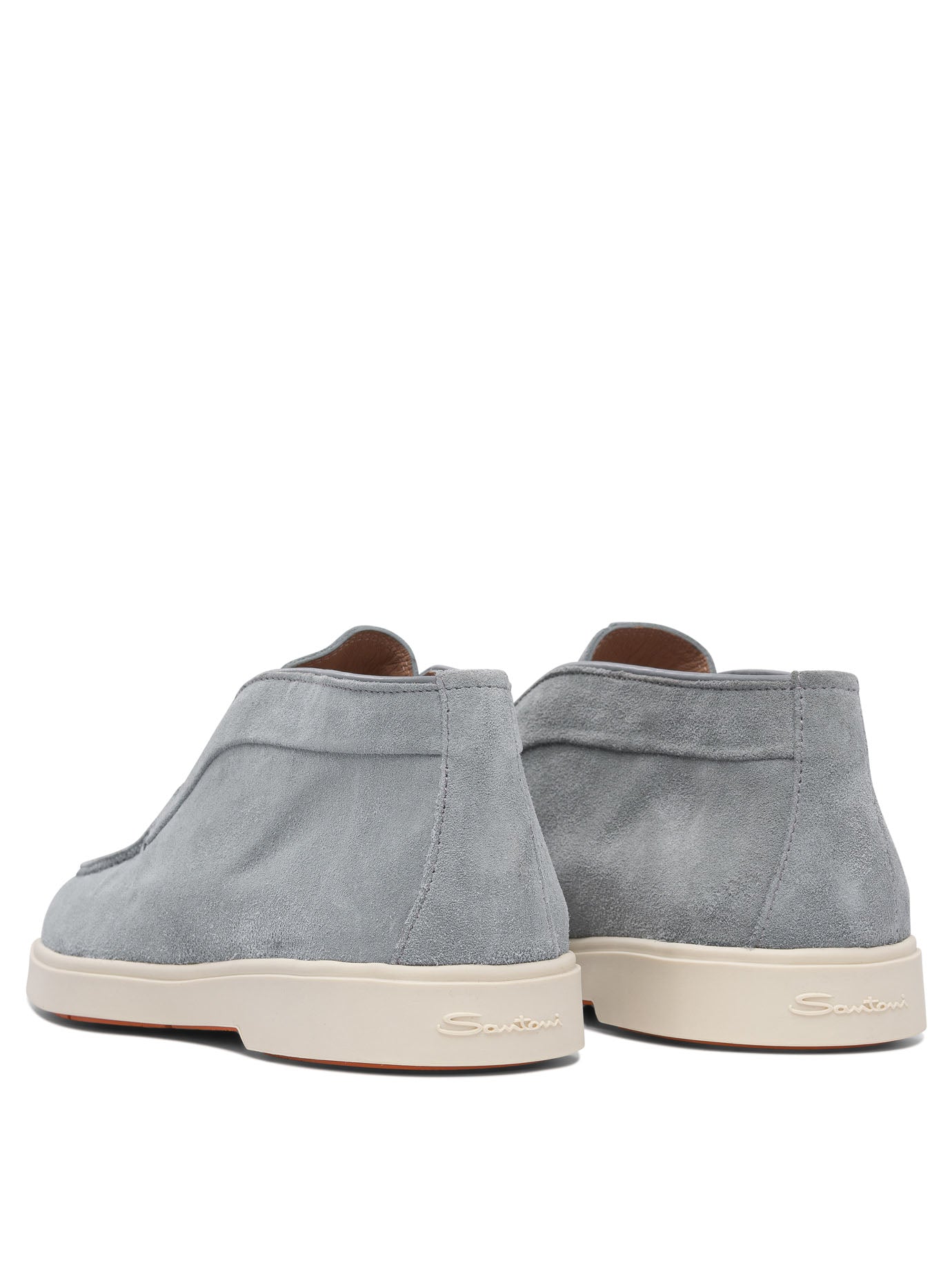 SANTONI Suede Slip-On Boots for Women