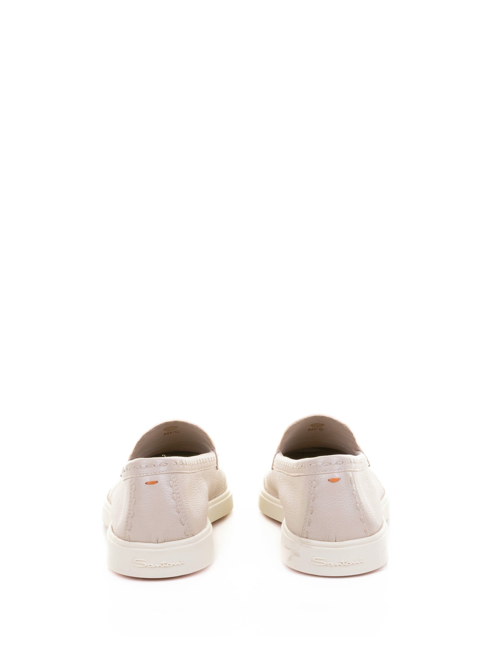 SANTONI Leather Moccasin for Women