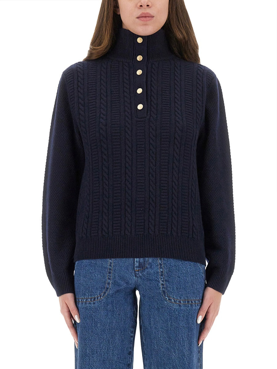 A.P.C. Thea Wool Turtle Neck Sweater
