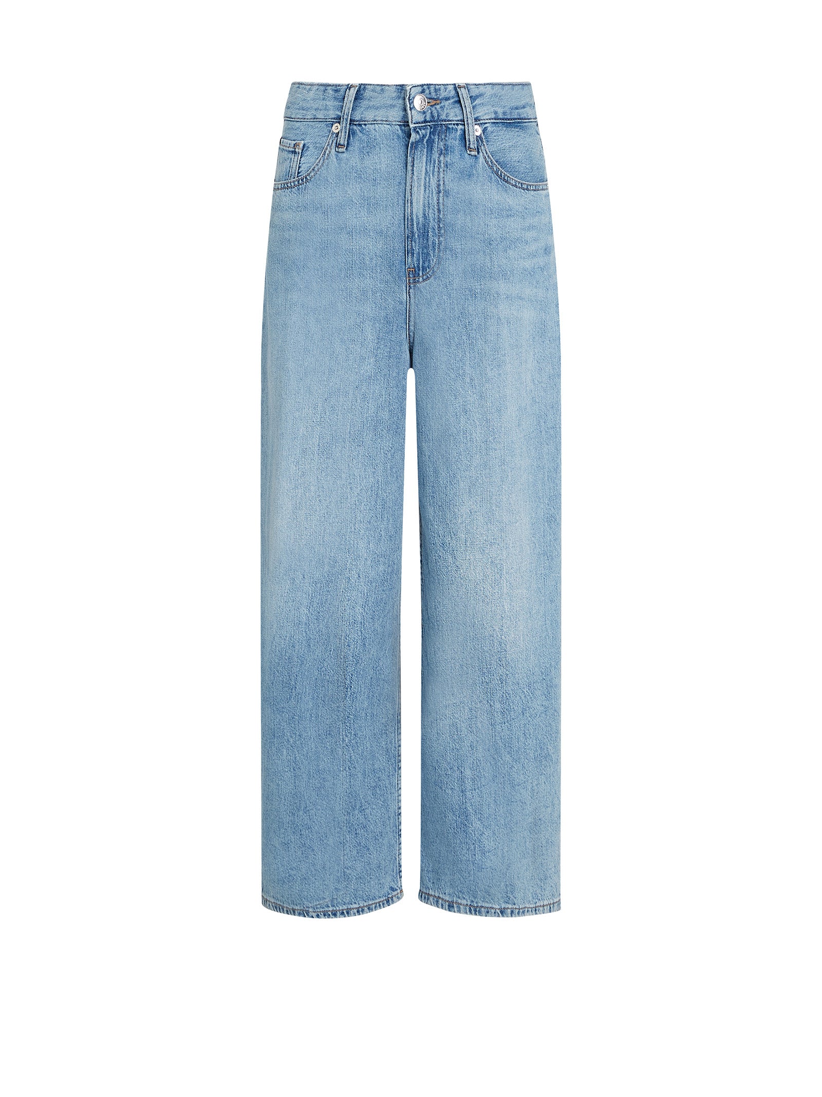 TOMMY HILFIGER High Waisted Loose Cropped Jeans for Women - SS25