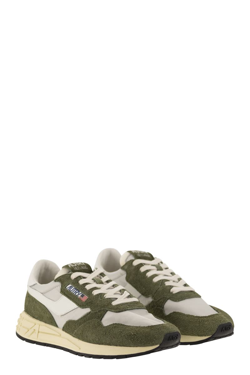 AUTRY Reelwind Suede and Technical Textile Trainer