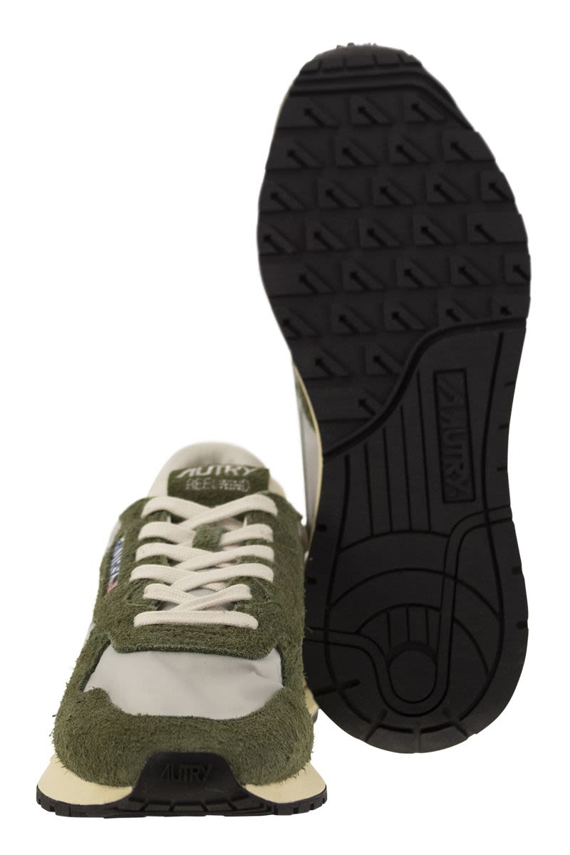 AUTRY Reelwind Suede and Technical Textile Trainer