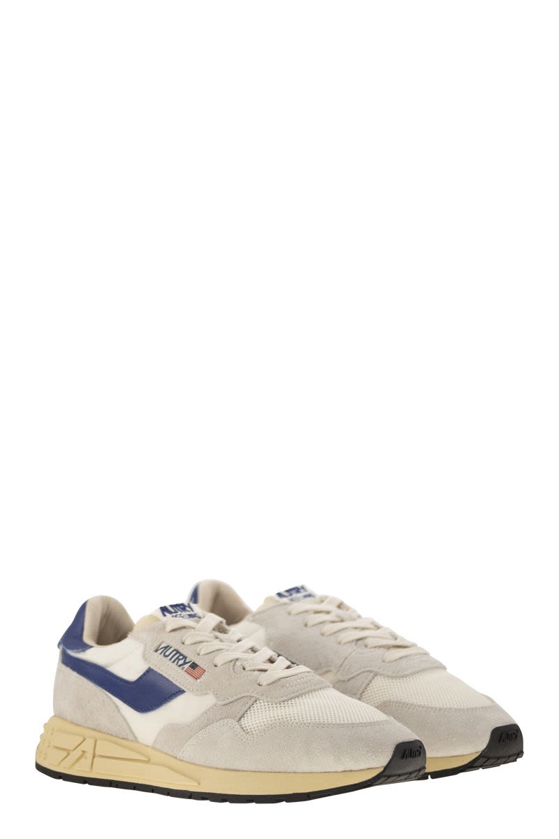 AUTRY Reelwind Suede and Technical Textile Trainer - 2.0 Height