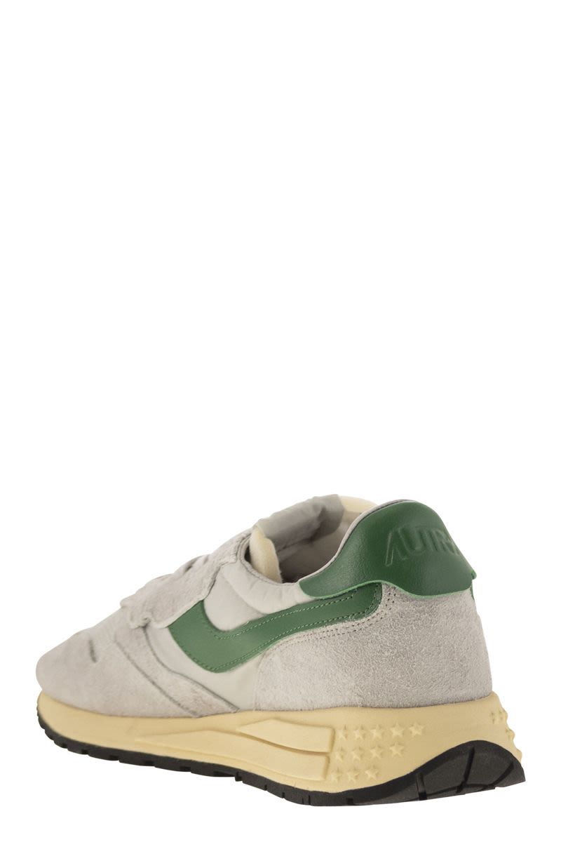 AUTRY Reelwind - Suede and Technical Textile Trainer with 2.0 Inch Sole Height
