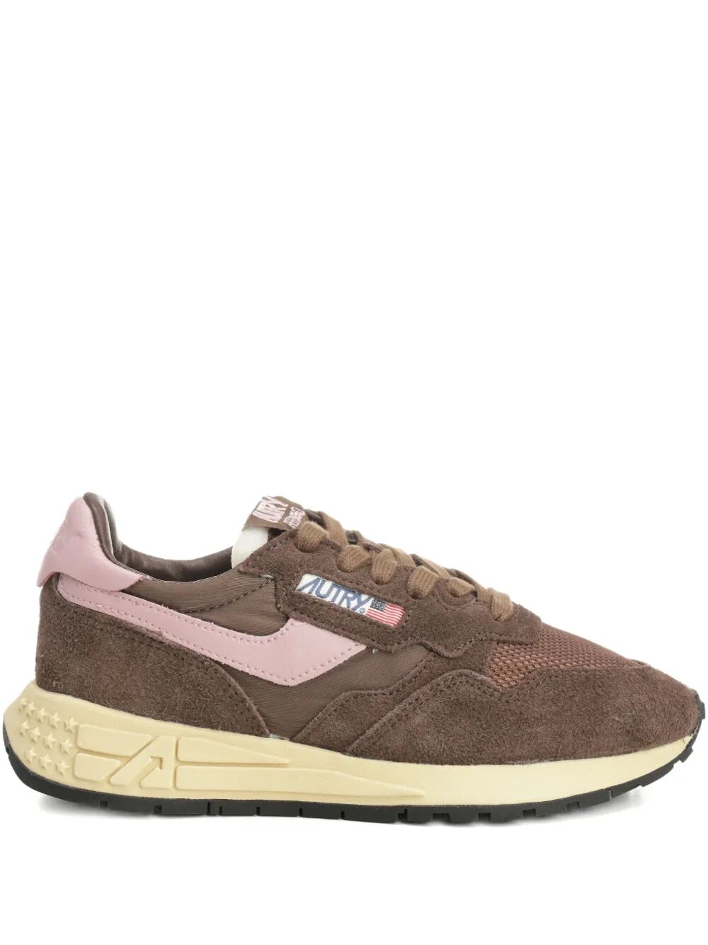 AUTRY Low Top Sneaker in Nylon Suede and Leather