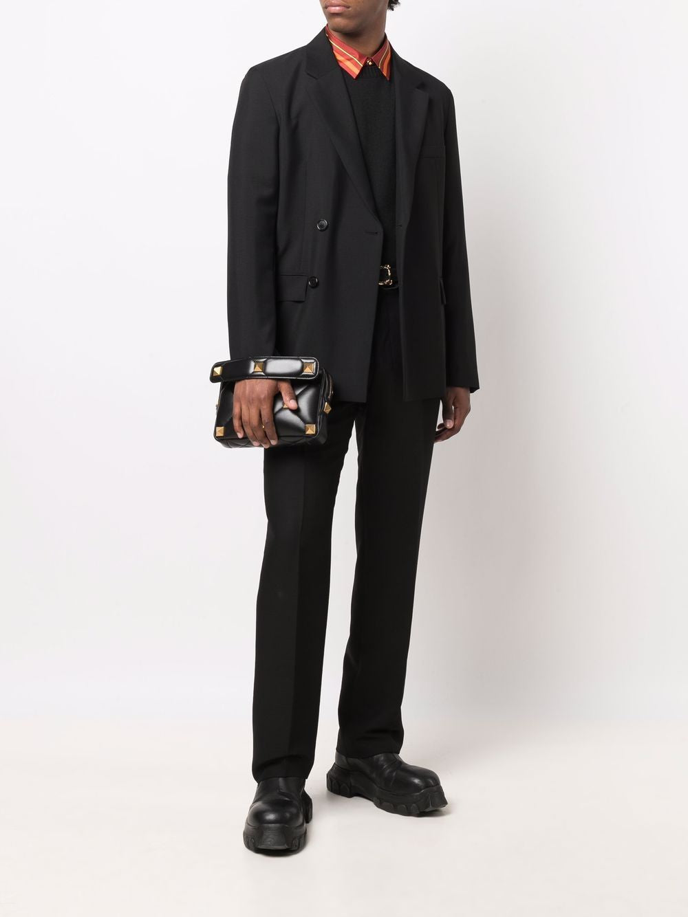 VALENTINO GARAVANI Mini Nappa Leather Roman Stud Handbag