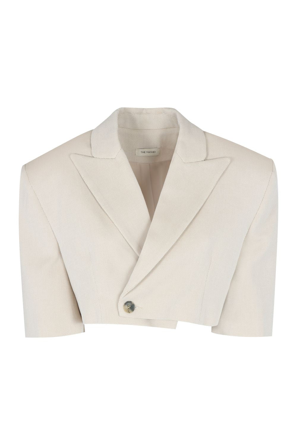 THE MANNEI Single-Breasted One Button Mini Jacket