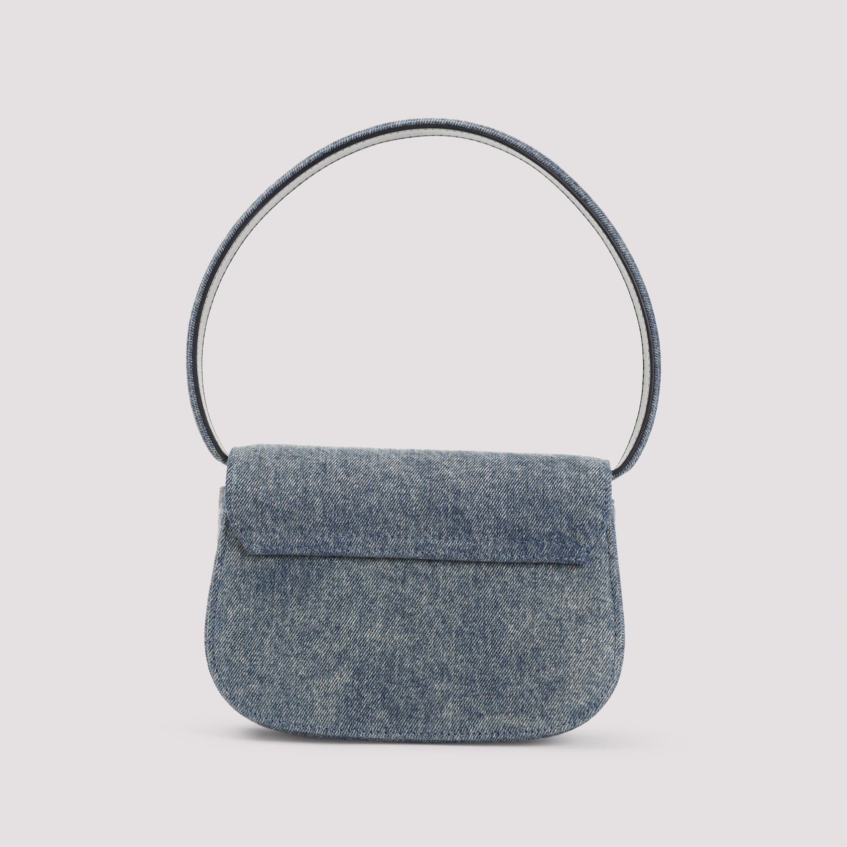 DIESEL Mini Denim Shoulder Handbag with Magnetic Closure