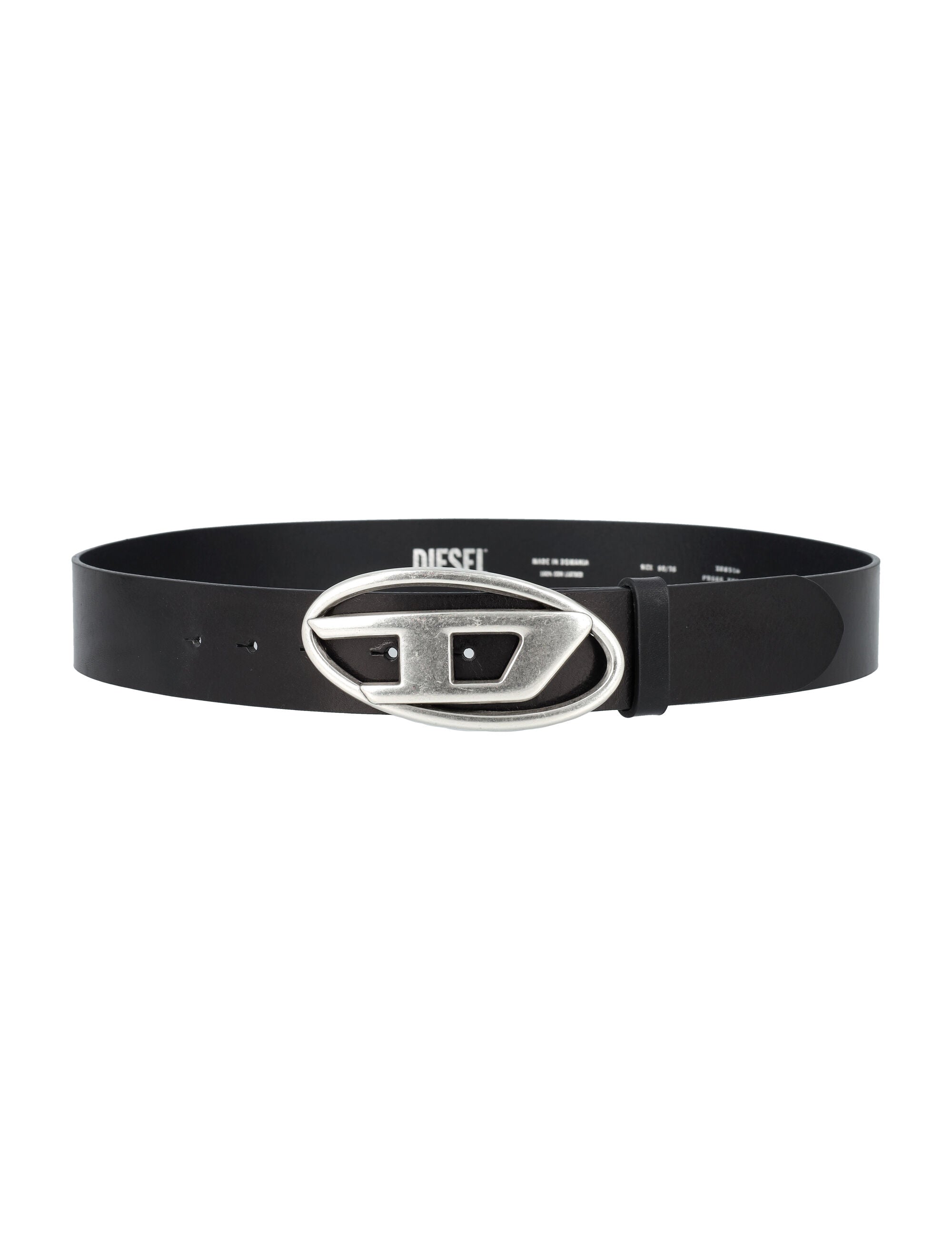 DIESEL Men's Classic B-1DR Buckle Leather Belt