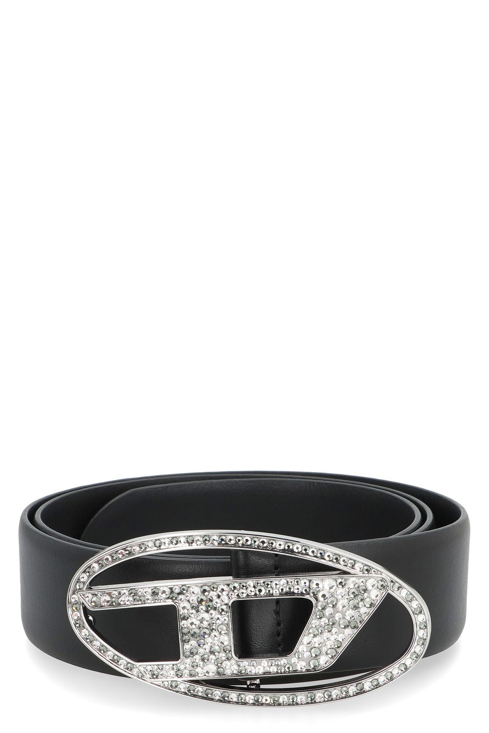 DIESEL B-1DR Strass Leather Belt - 4cm Height