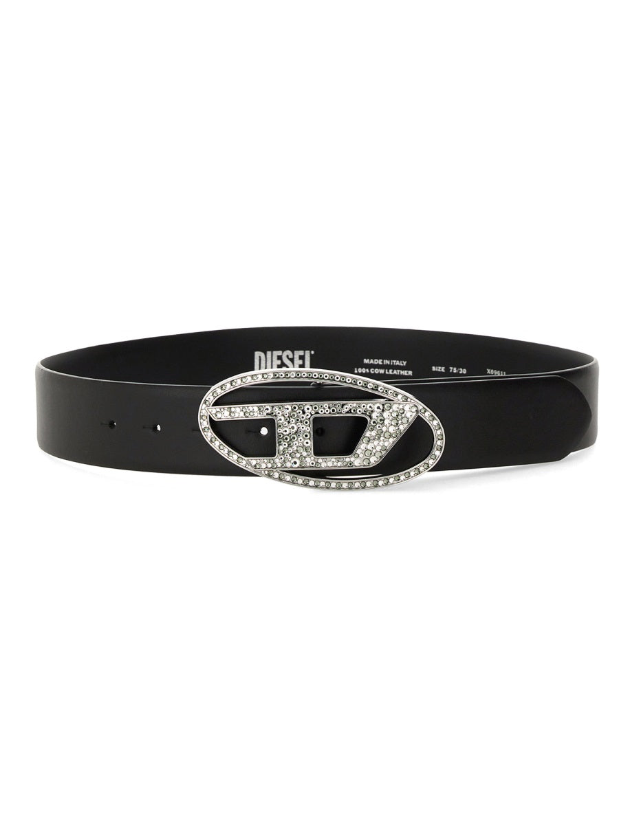 Unisex Diesel Mini Belt with Oval D Buckle