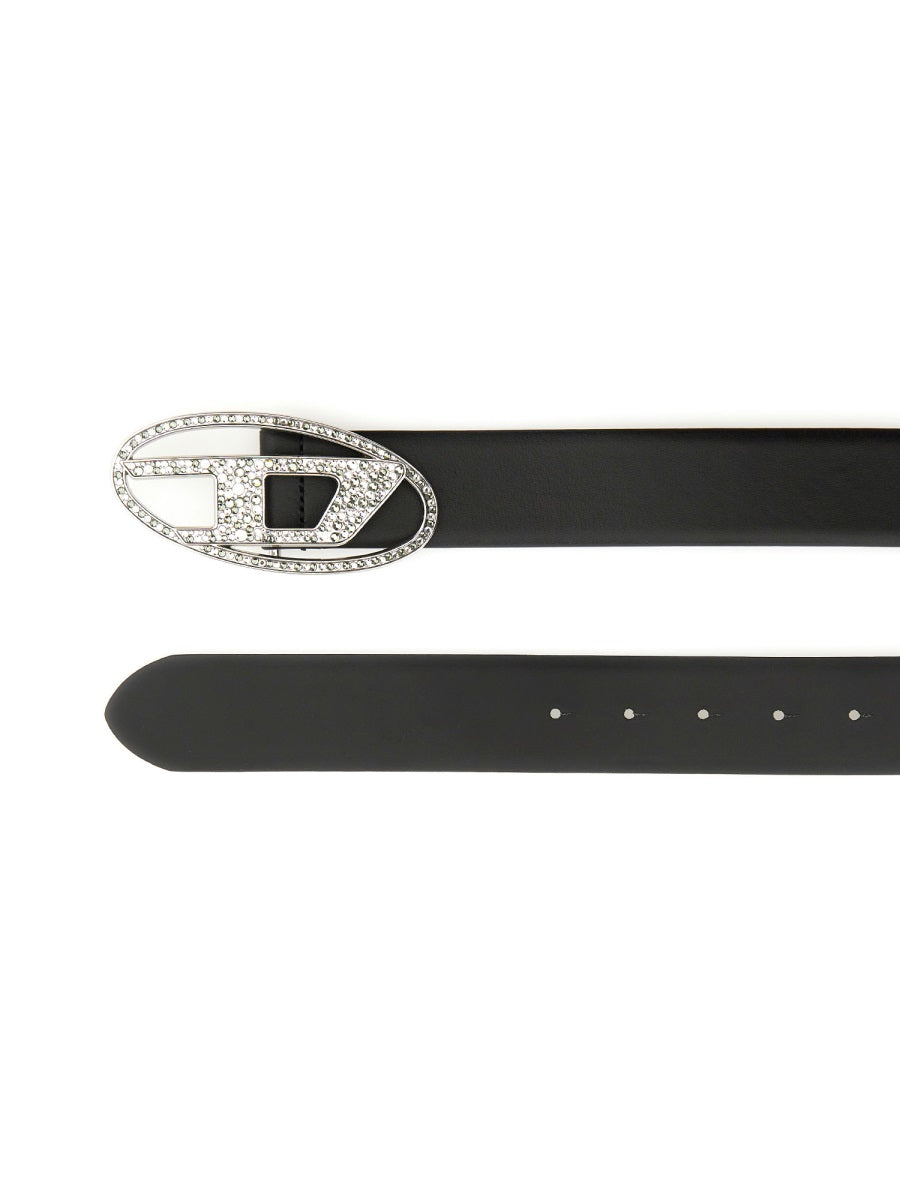 Unisex Diesel Mini Belt with Oval D Buckle