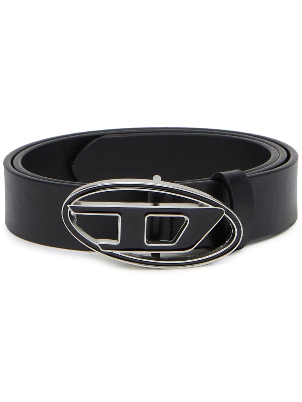 DIESEL Smooth Leather Belt with Oval Buckle – Women’s Accessory