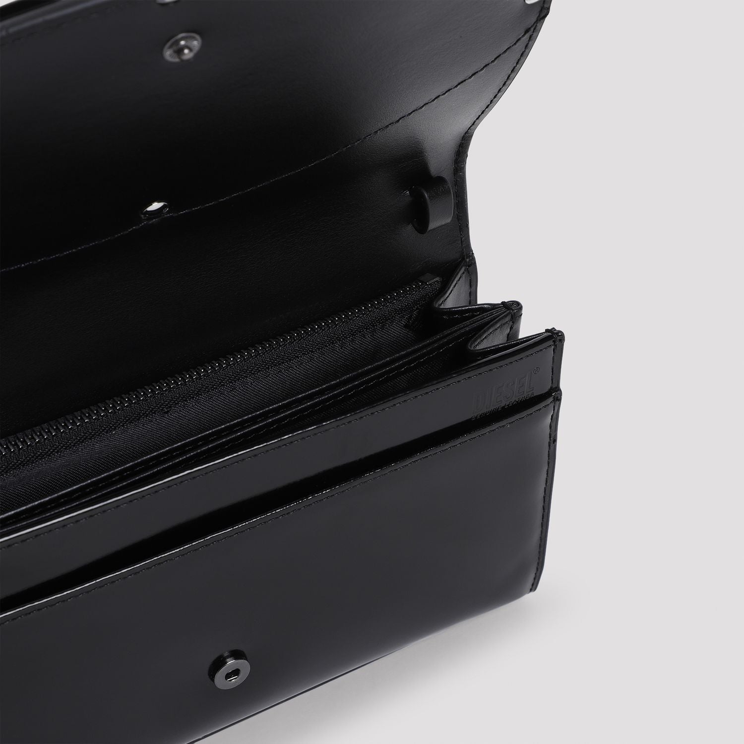 DIESEL Mini Leather Wallet on Chain