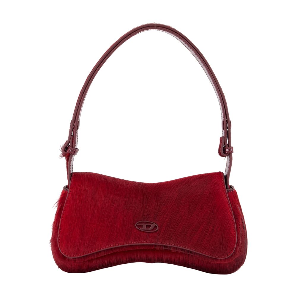 DIESEL Faux Fur Mini Clutch Bag with Adjustable Strap