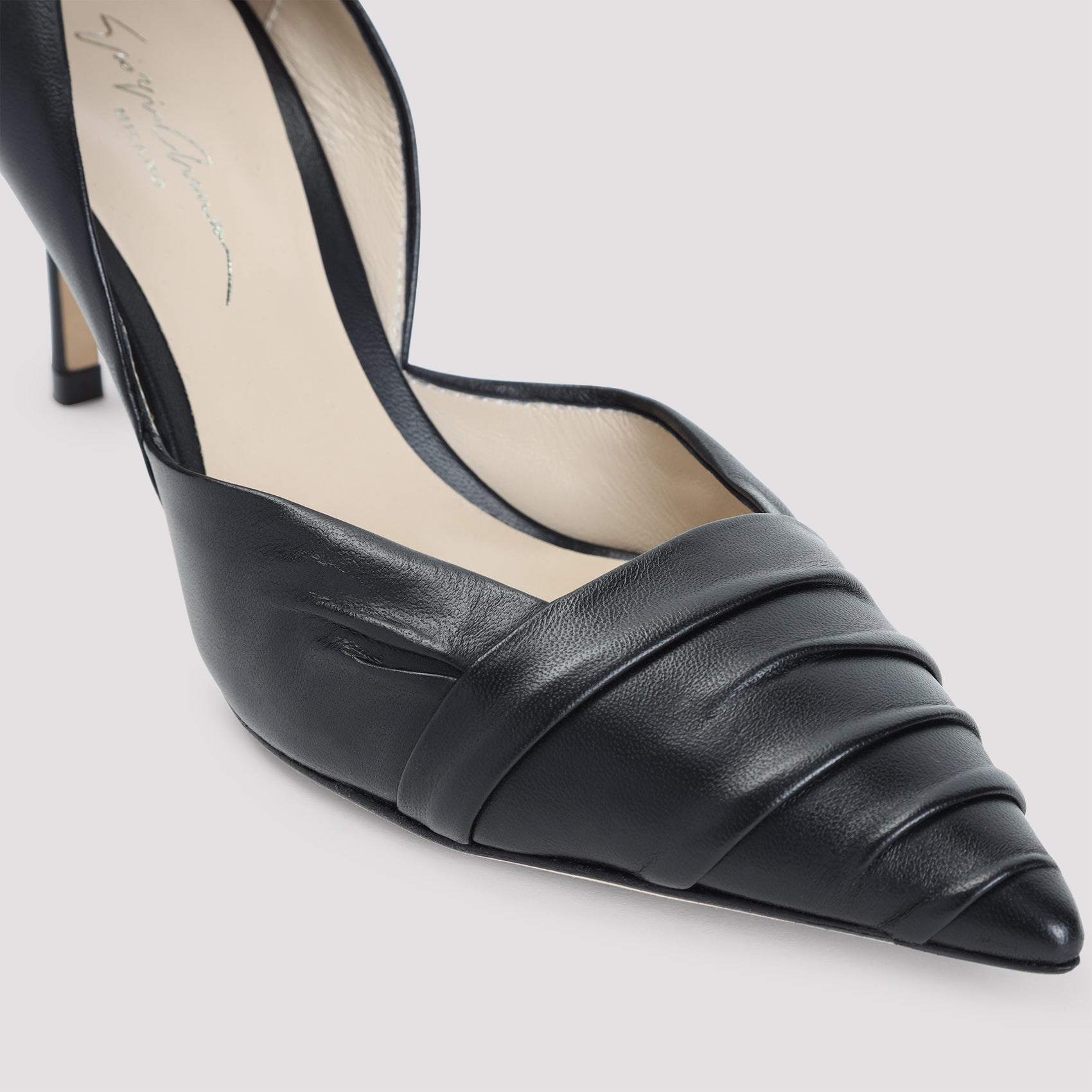 GIORGIO ARMANI Lamb Leather Pumps with 7cm Heel Height