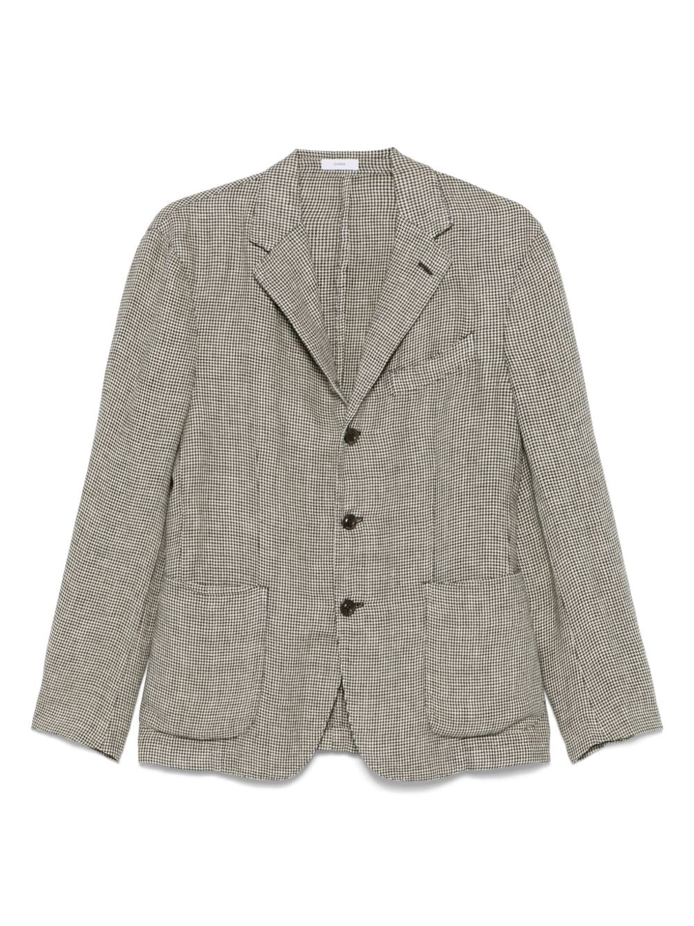 BOGLIOLI Linen Blend Single-Breasted Jacket