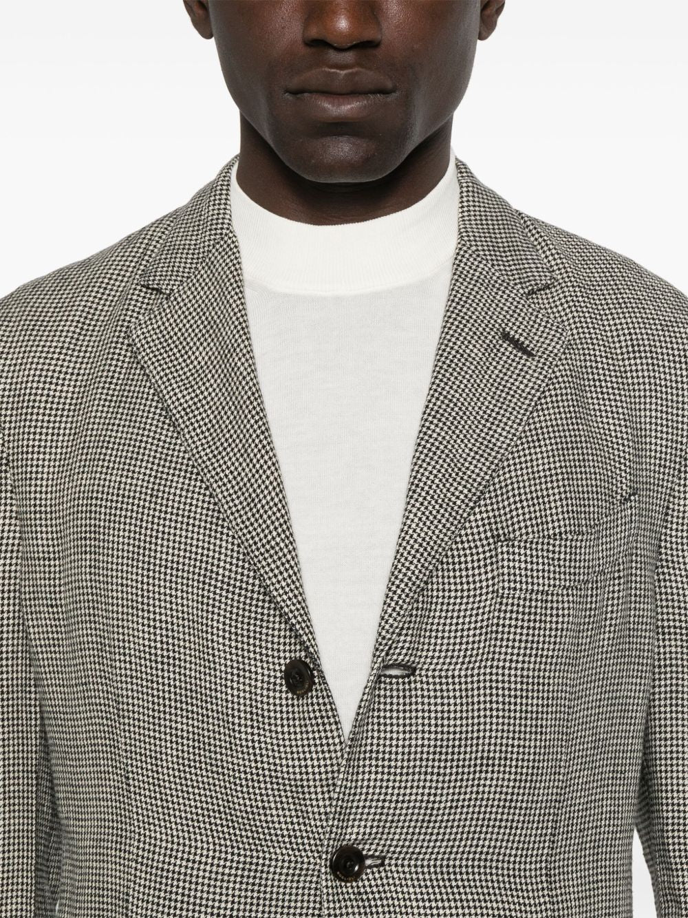 BOGLIOLI Linen Blend Single-Breasted Jacket