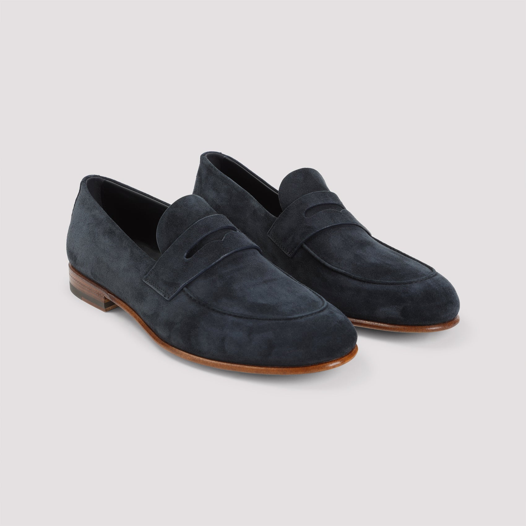 GIORGIO ARMANI Men's Suede Moccasin Loafers - SS25