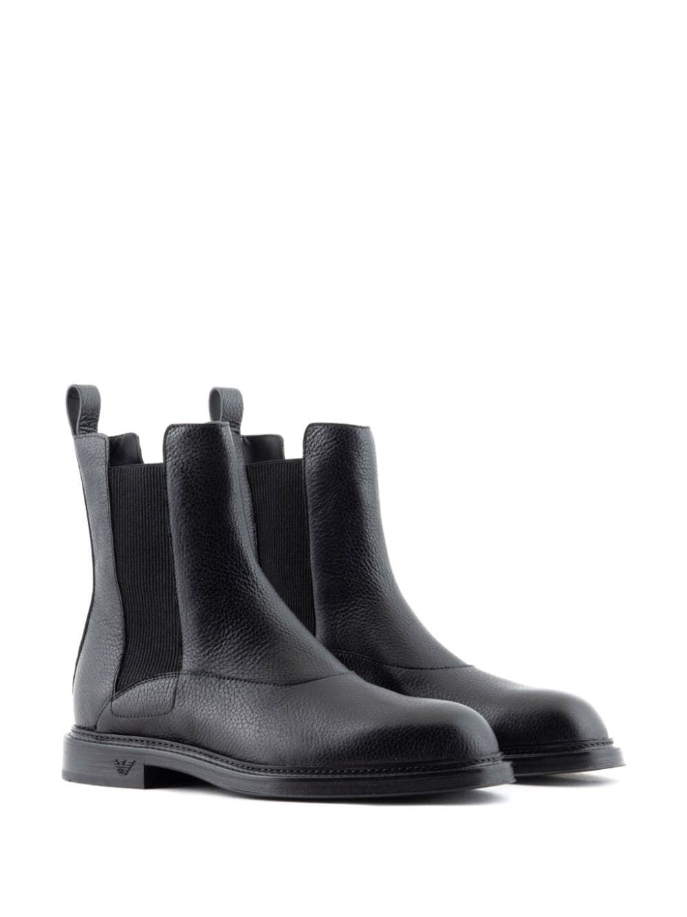 EMPORIO ARMANI Men's Leather Boots - FW24 Collection