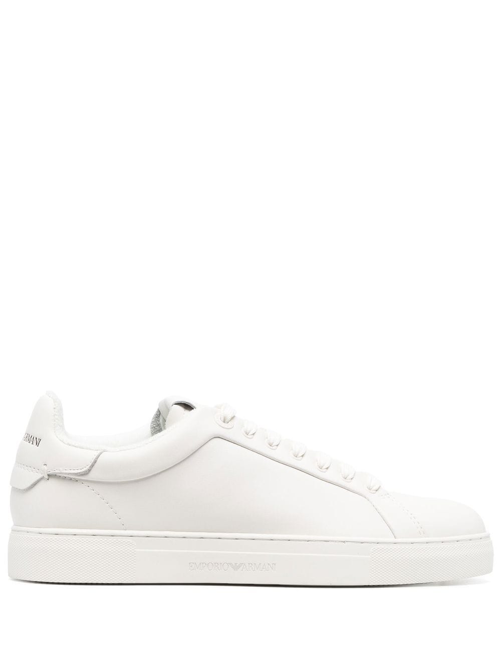 EMPORIO ARMANI Leather Lace-Up Sneakers for Men
