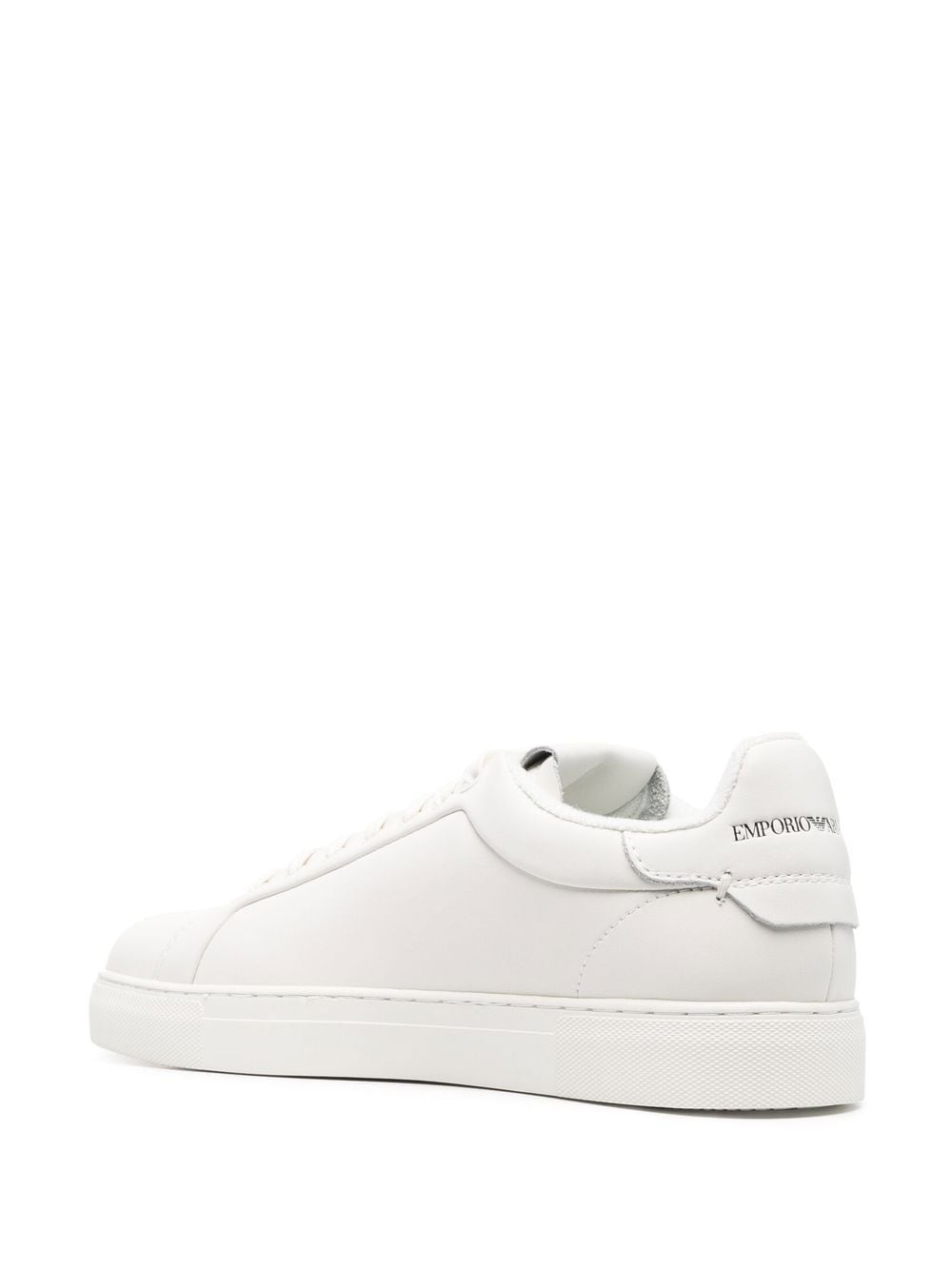 EMPORIO ARMANI Leather Lace-Up Sneakers for Men