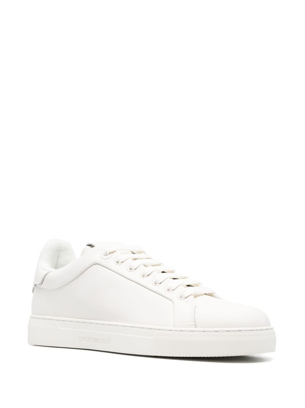 EMPORIO ARMANI Leather Lace-Up Sneakers for Men