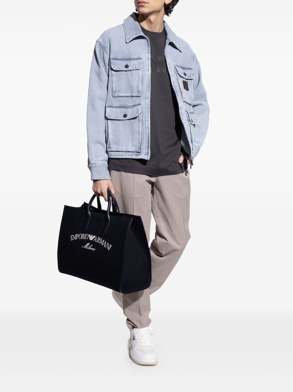 EMPORIO ARMANI Logo Sneaker for Men - SS25 Collection