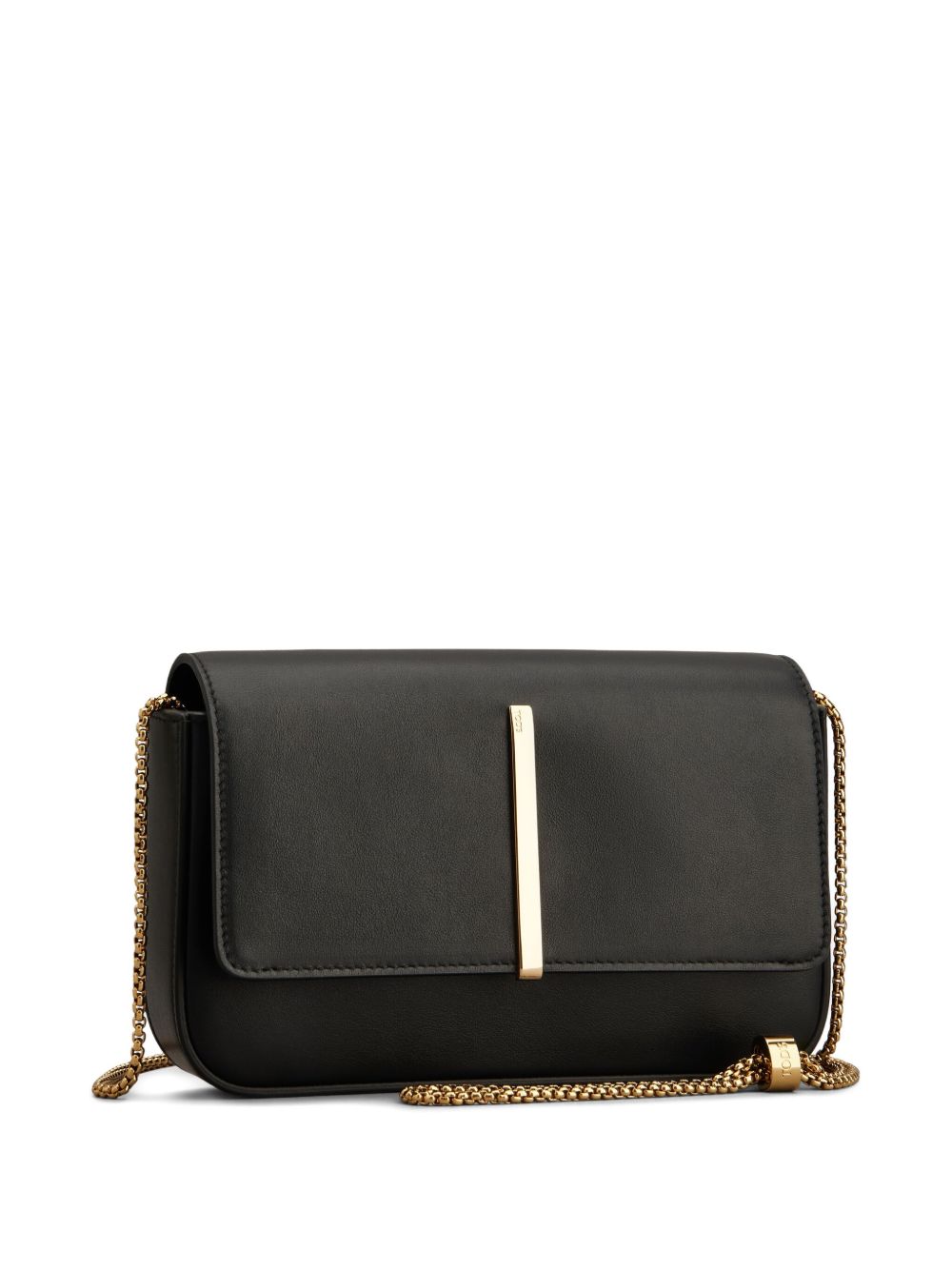 TOD'S Mini Flap Leather Handbag with Chain Strap