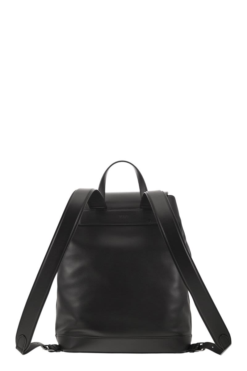 TOD'S Timeless Mini Calfskin Leather Backpack with Double Pocket