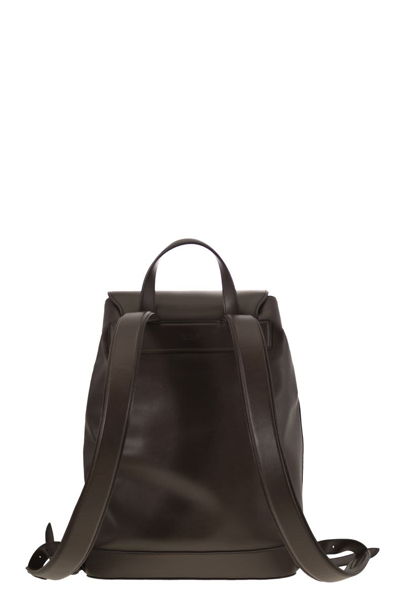 TOD'S Timeless Medium Leather Backpack - 30 x 40 x 15 cm