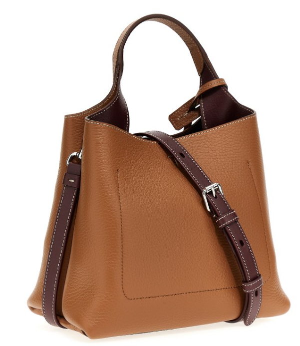 TOD'S Timeless Leather Handbag - Width 21.5 cm, Height 19.5 cm, Depth 13 cm