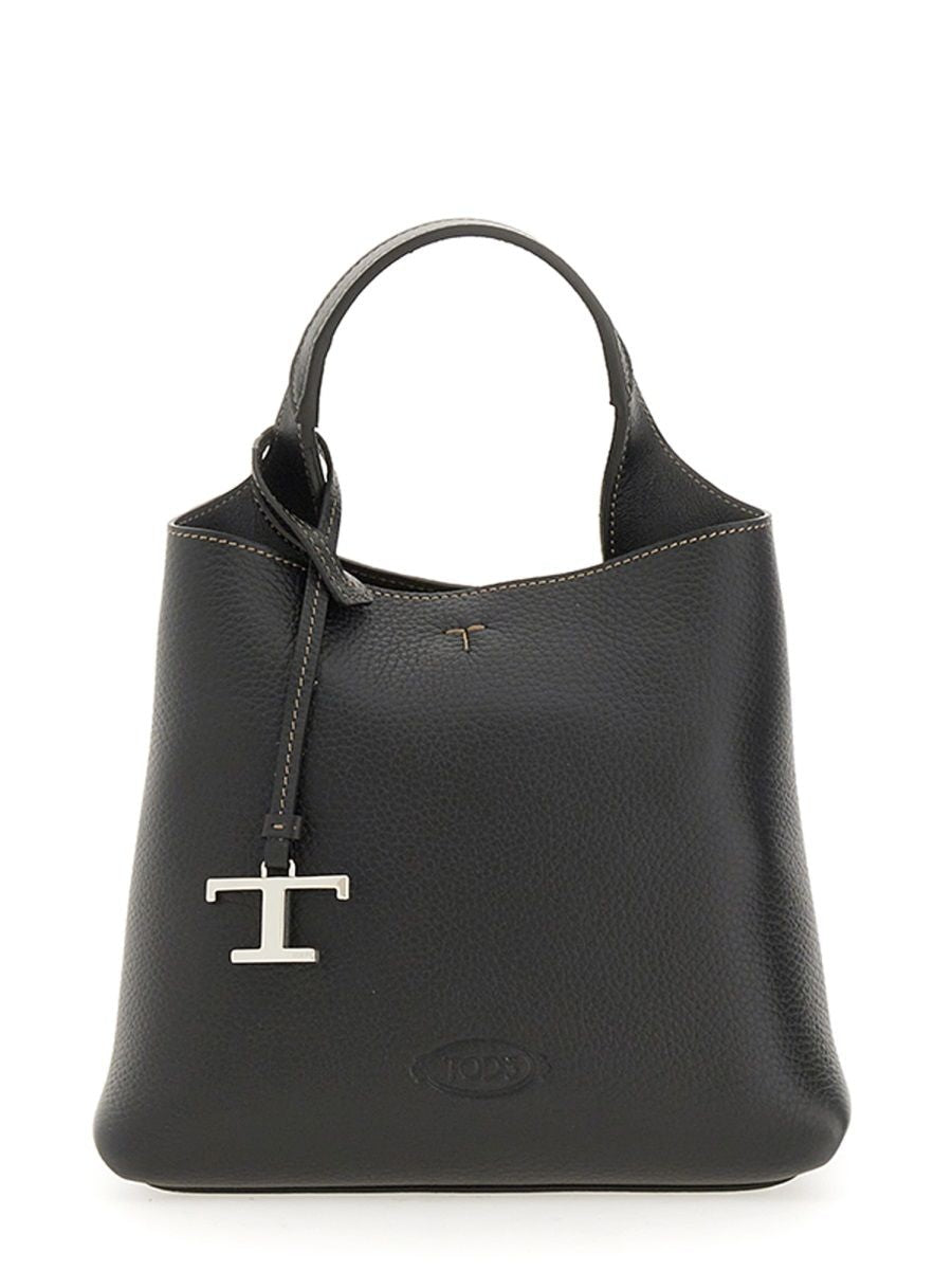 TOD'S Mini Calfskin Handbag with Removable Pendant