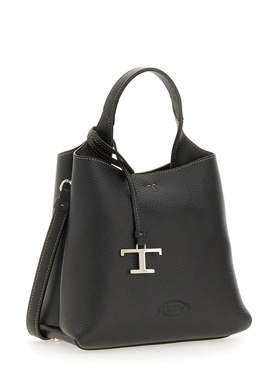 TOD'S Mini Calfskin Handbag with Removable Pendant
