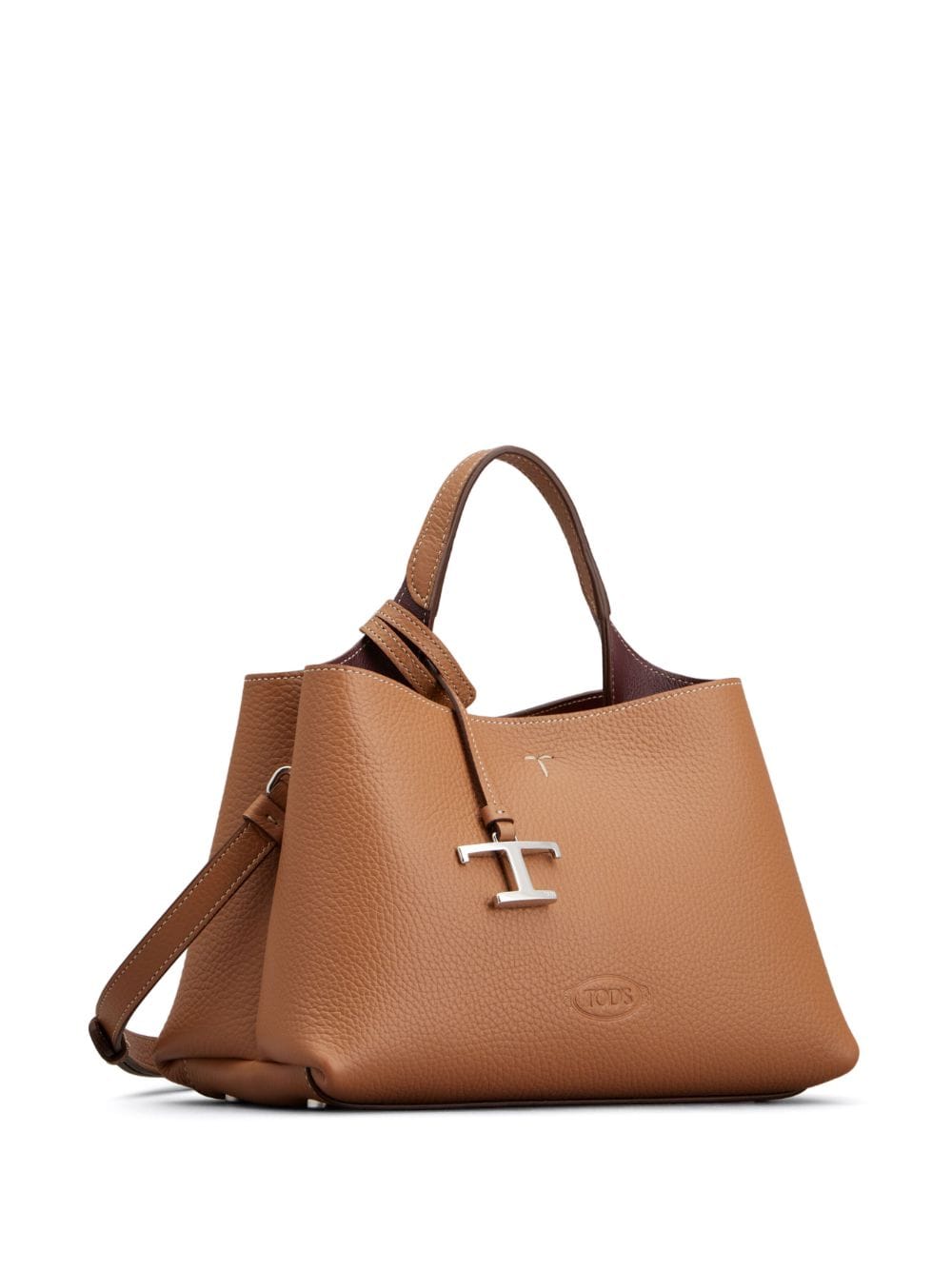 TOD'S Microsized Leather Handbag with Adjustable Strap