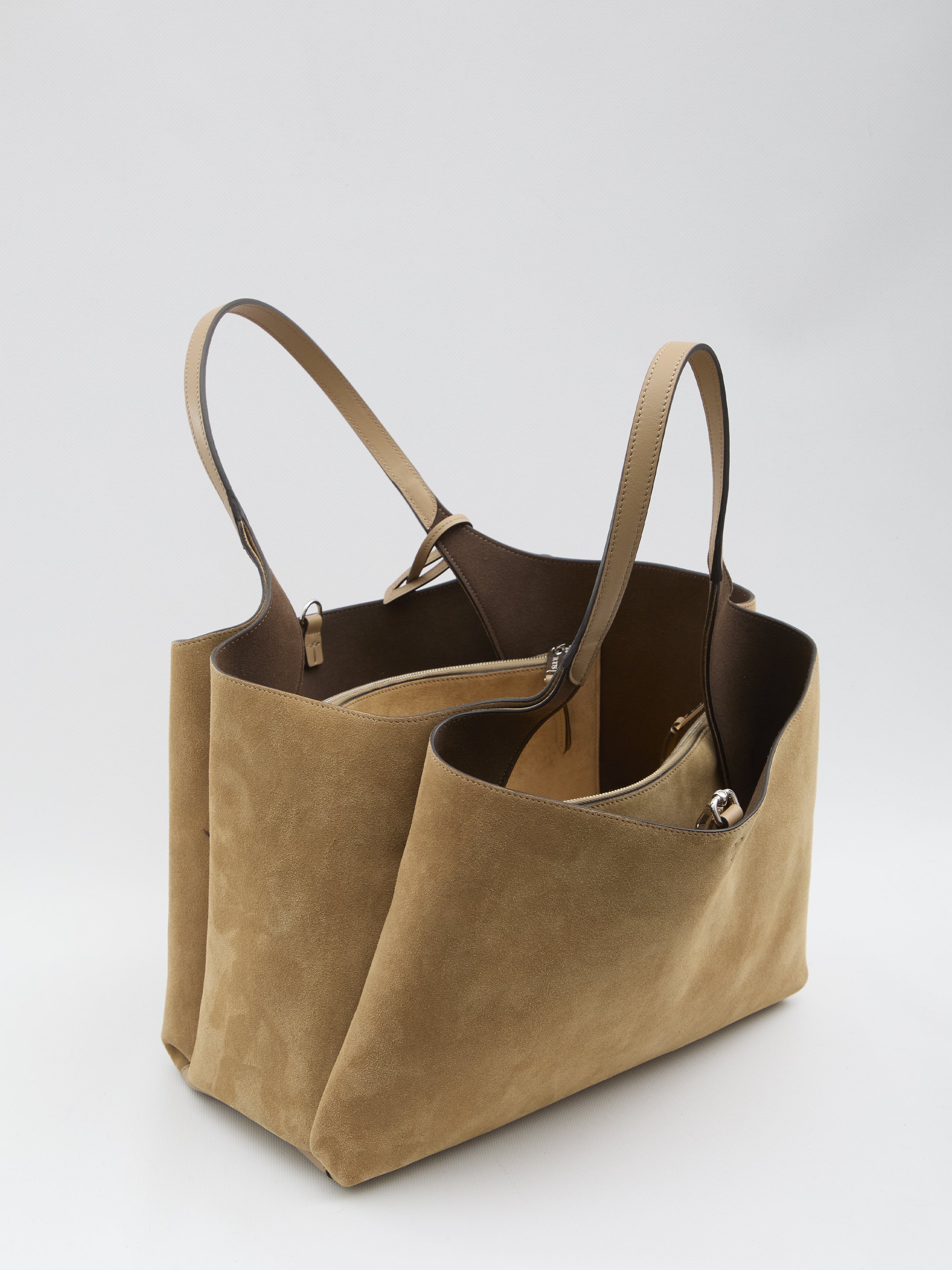 TOD'S Medium Suede Leather Tote Handbag