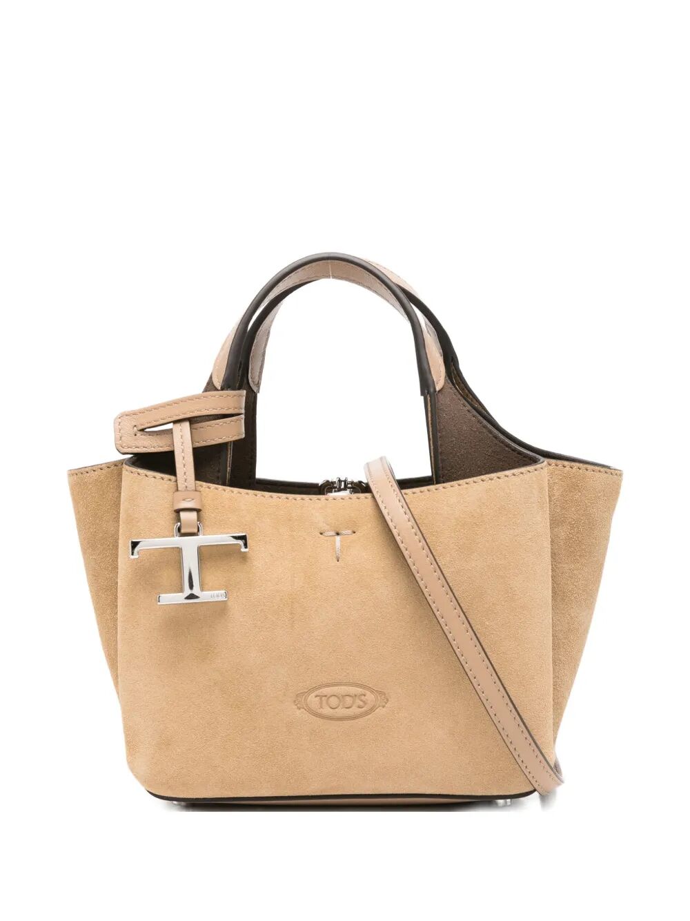 TOD'S Medium Suede Handbag - 41 X 26 X 19 CM