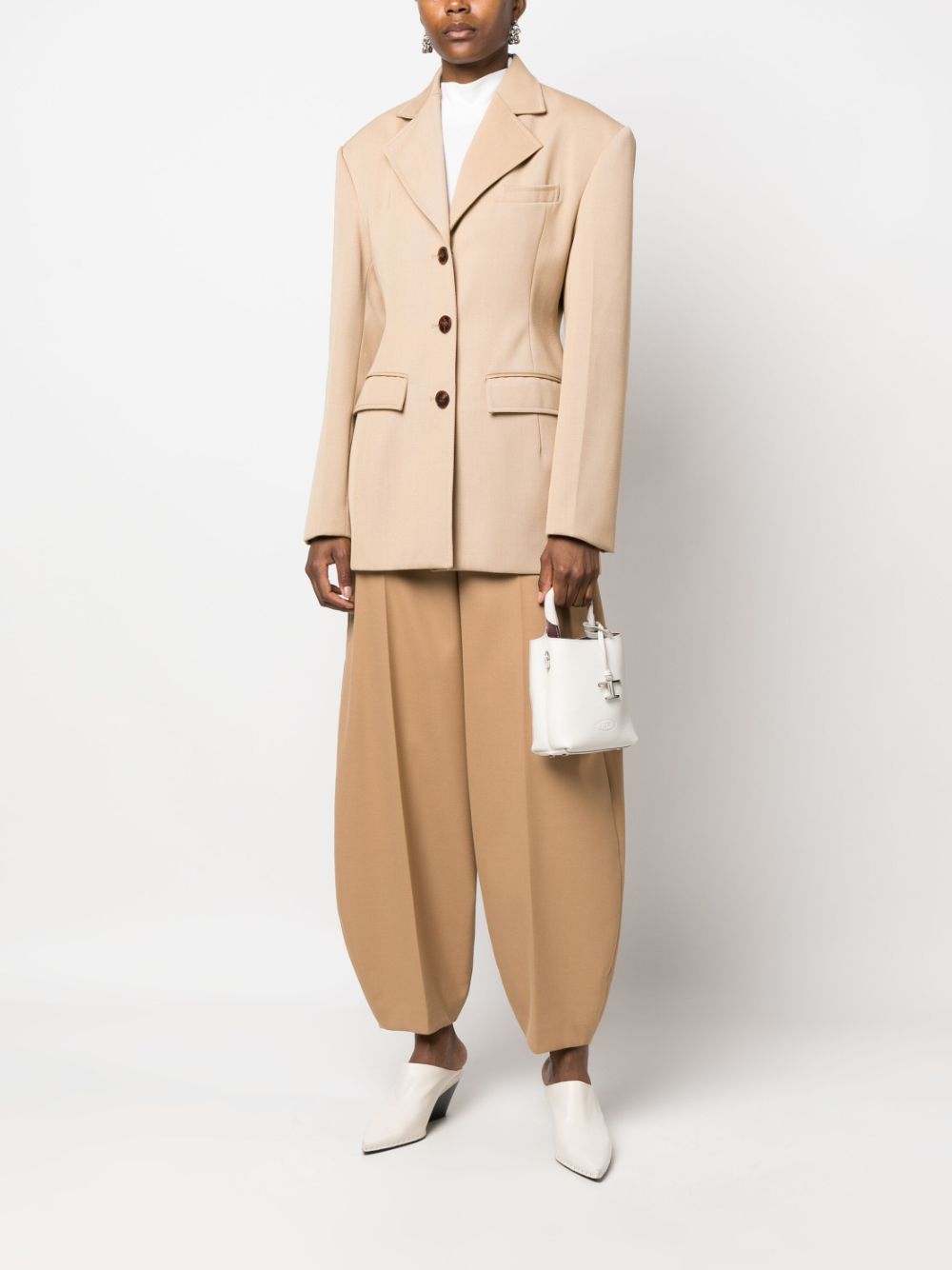 TOD'S Mini Leather Micro Bucket Handbag