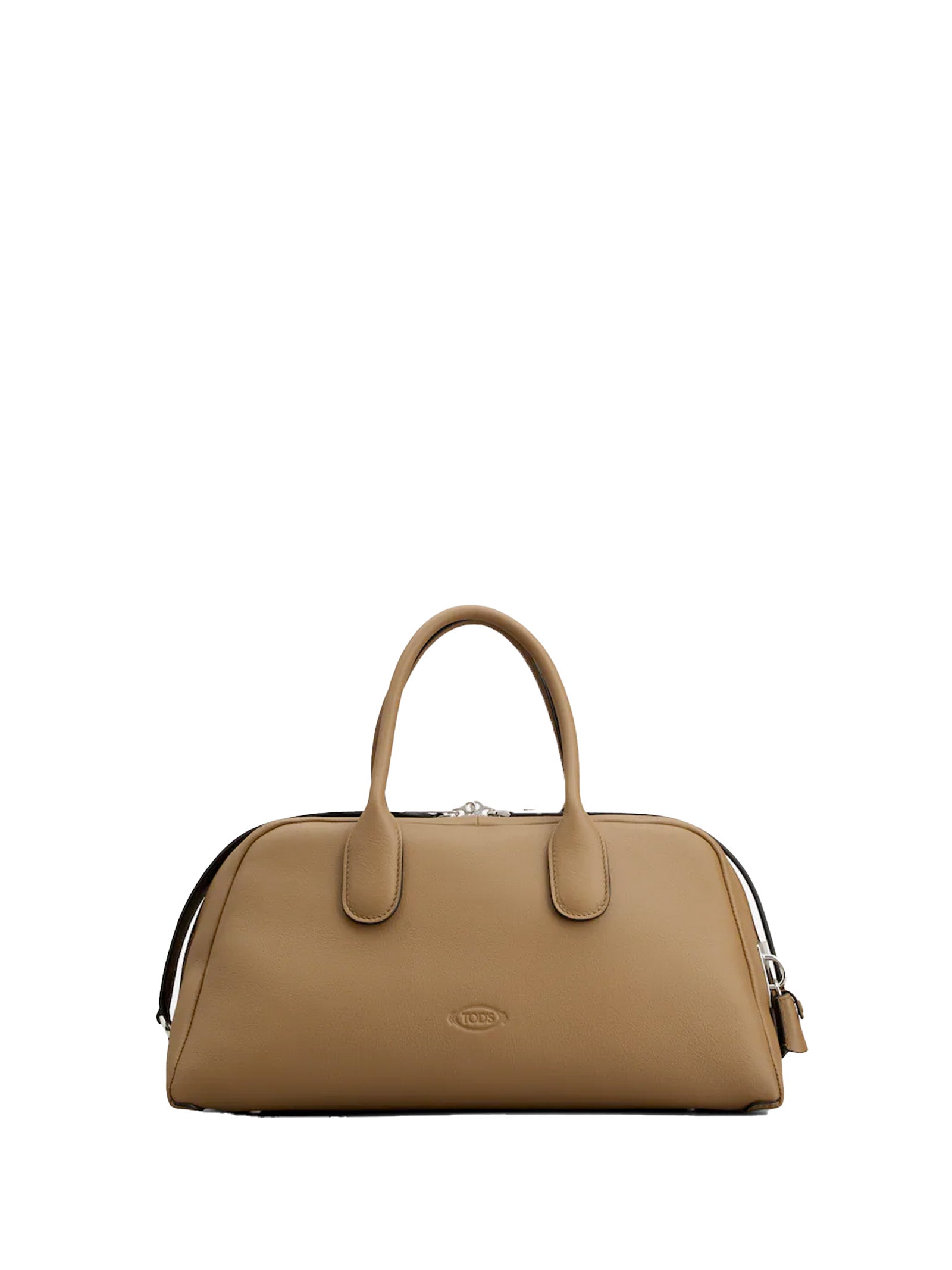 TOD'S Double Handle Leather Handbag with Shoulder Strap - Women's
