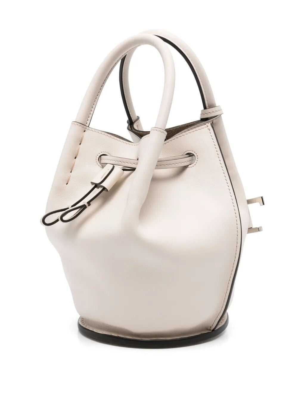 TOD'S Chic Logo-Charm Mini Bucket Handbag