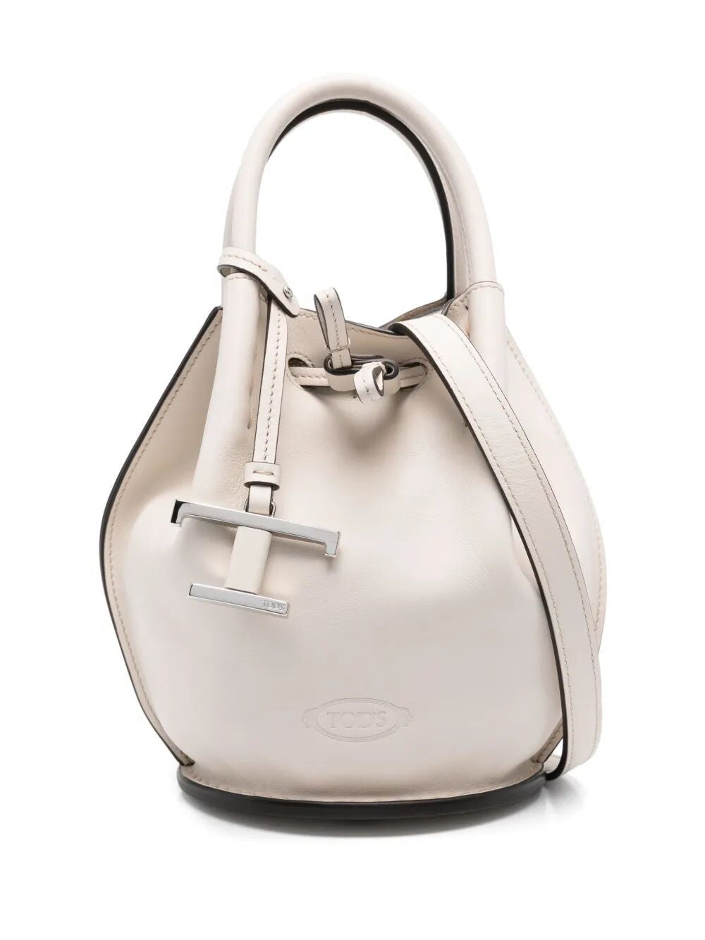 TOD'S Chic Logo-Charm Mini Bucket Handbag