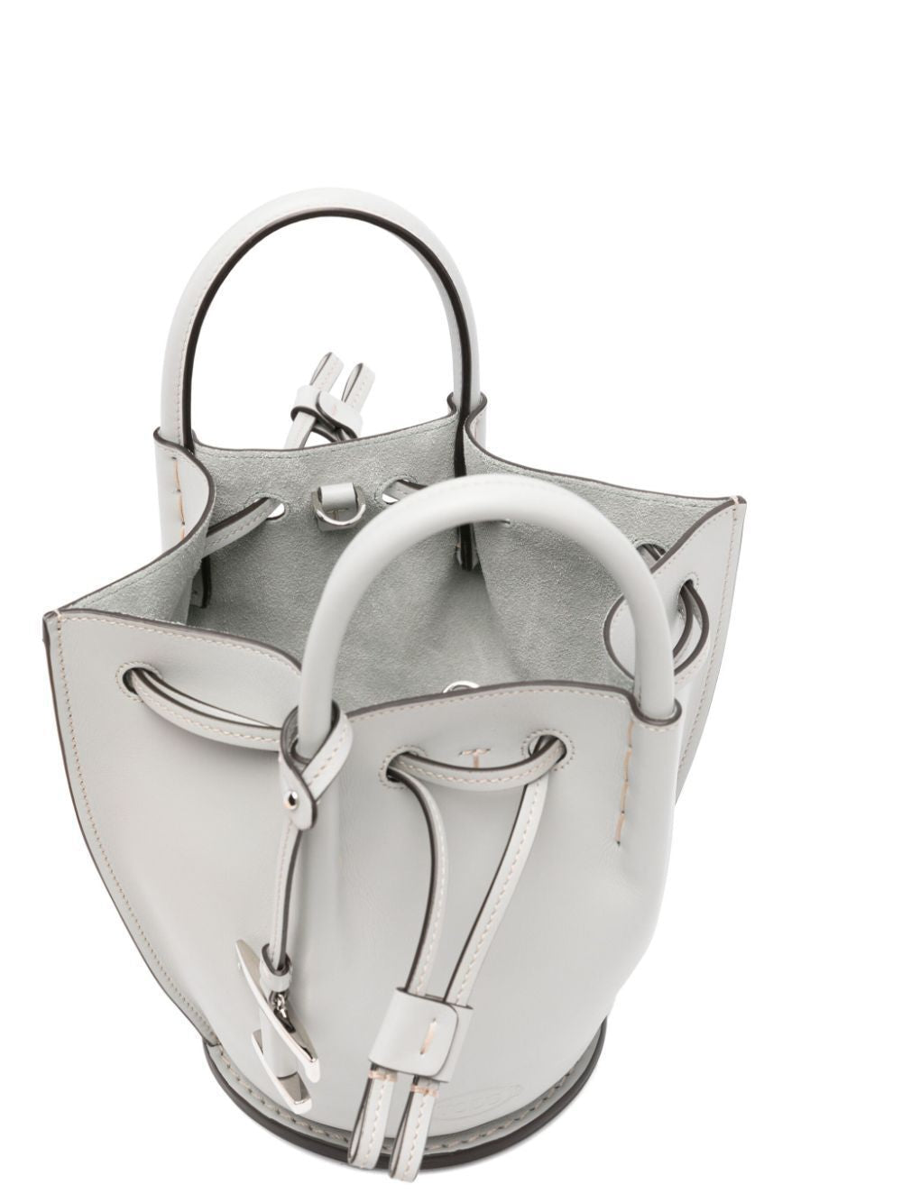 TOD'S Chic Mini Bucket Handbag with Logo Charm