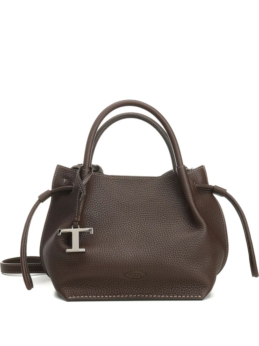 TOD'S Logo Charm Bucket Handbag
