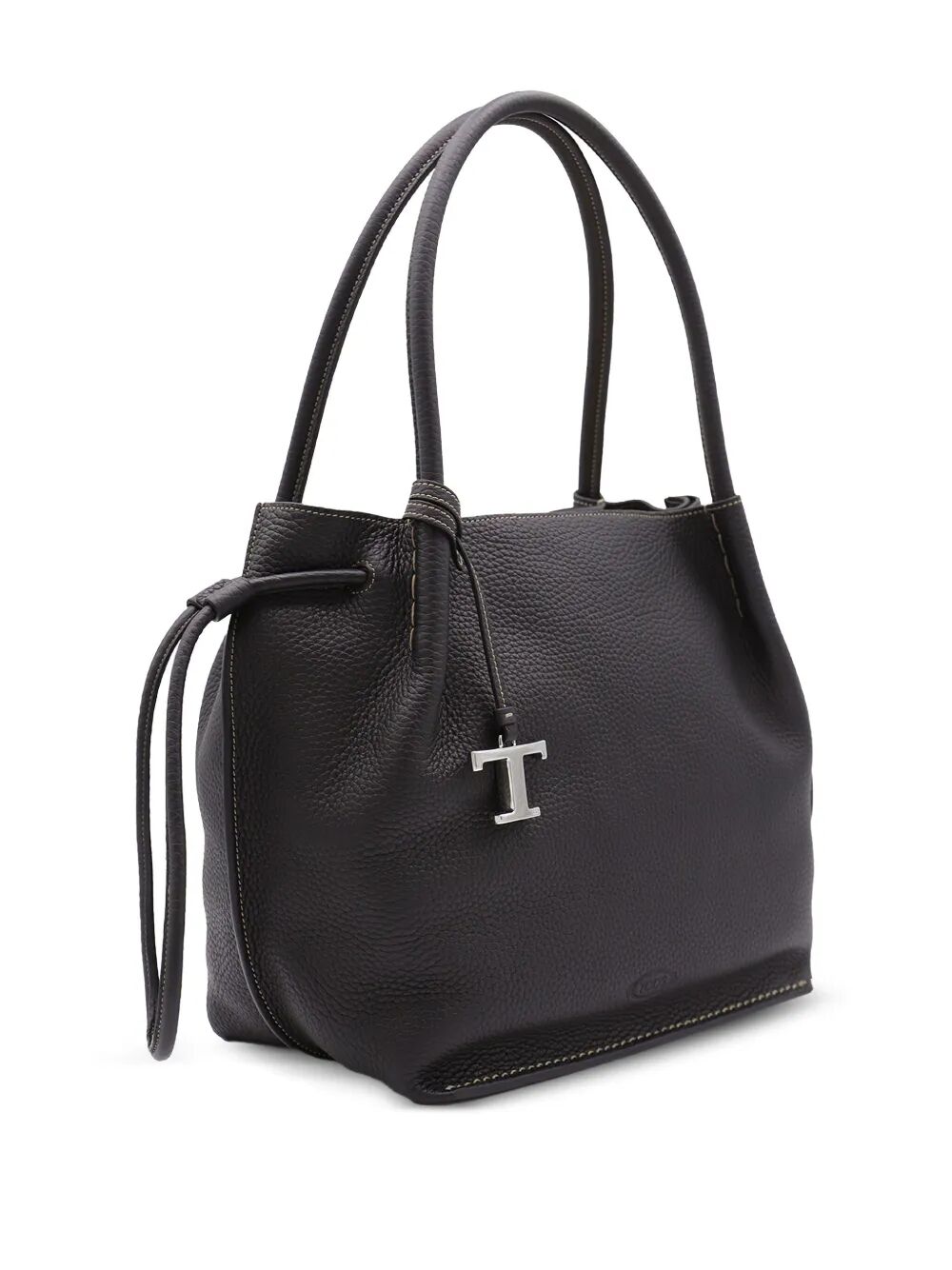 TOD'S Medium Grained Leather Bucket Handbag