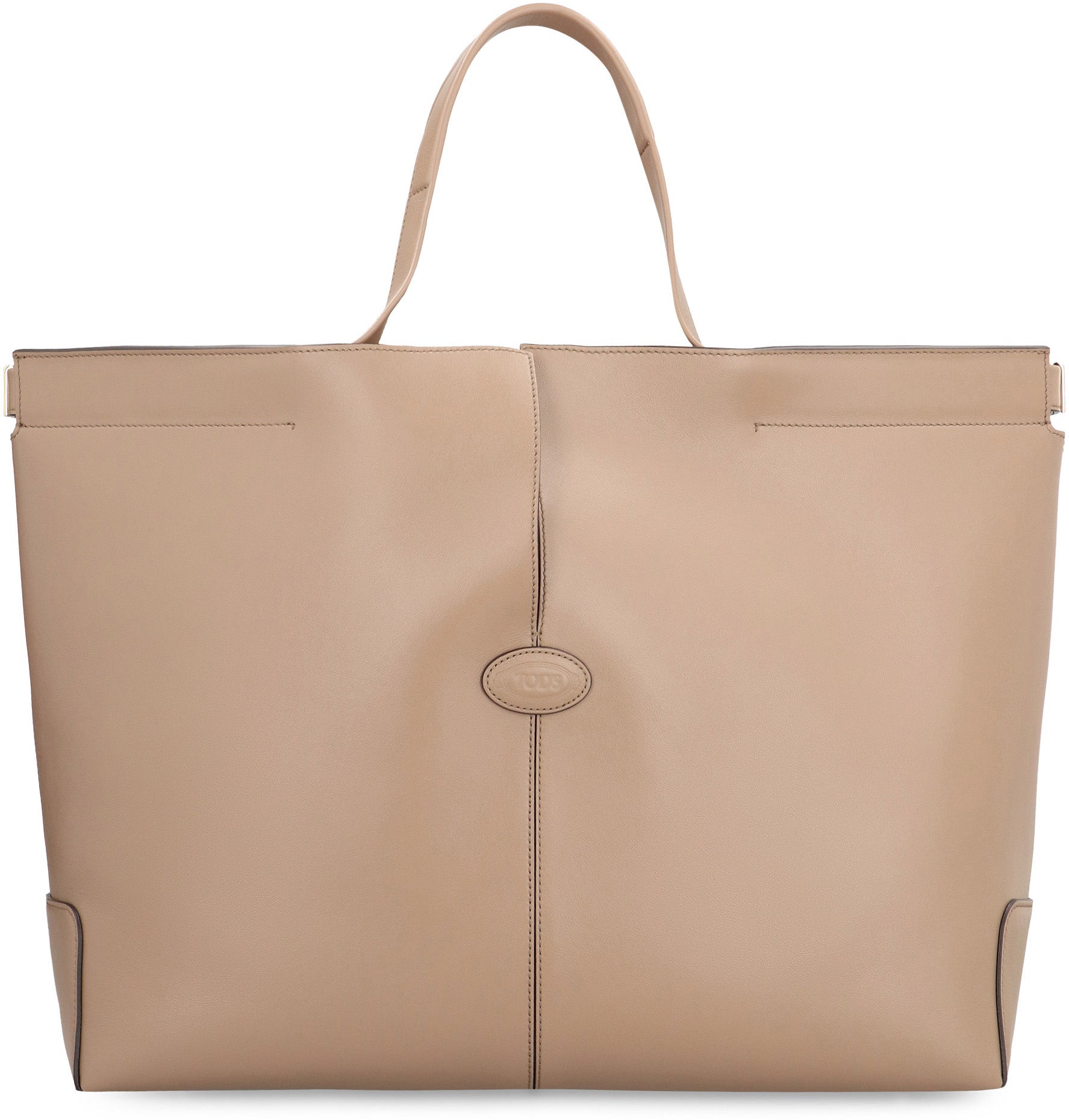TOD'S Folio Leather Tote Handbag - 37 cm x 30 cm x 16 cm
