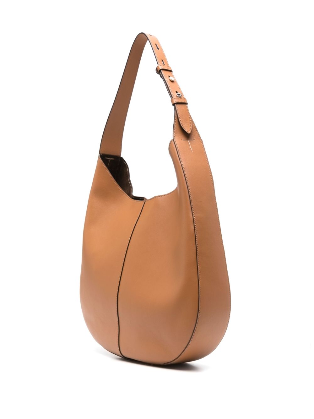 TOD'S Medium Leather Hobo Handbag with Magnetic Fastening