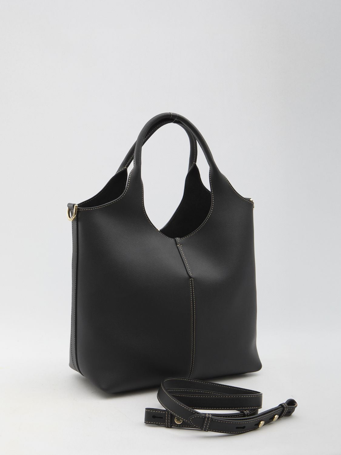 TOD'S Mini Leather Shopping Handbag - 27x29x14cm