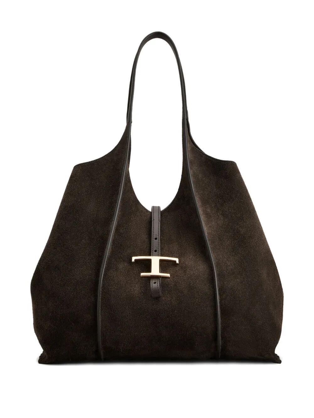 TOD'S Medium Suede T-Bar Shoulder Handbag