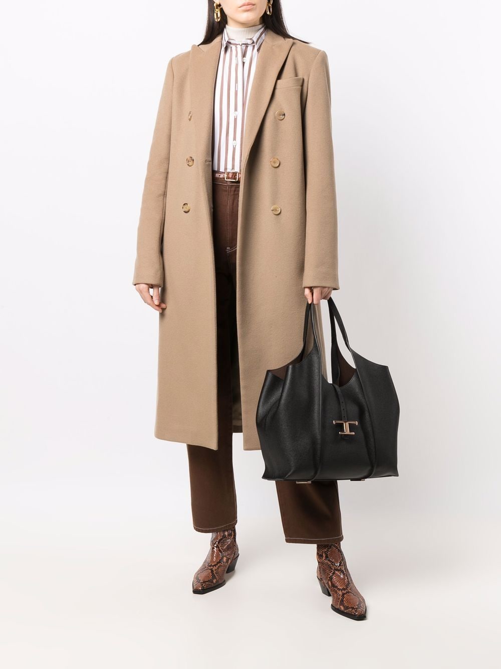 TOD'S Medium Leather Shopping Handbag